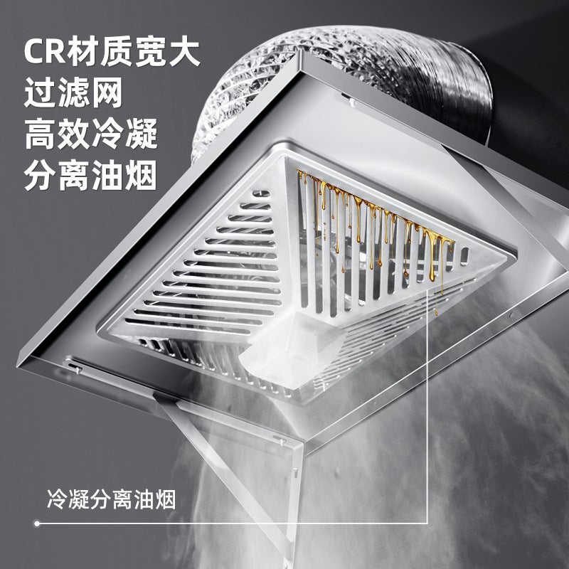 Exlarge Stainless Steel Range Hood Exhaust Fan – Window Partition Wall Type - Image 5